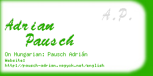 adrian pausch business card